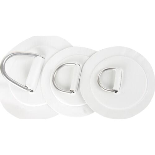 Surfboard Dinghy Boat PVC Patch With Stainless Steel D Ring Deck Rigging Sup Round Ring Pad 5M Elastic Bungee Rope Kit