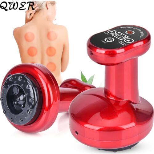 Electric Cupping Massage GuaSha Scraping Stimulate Acupoint Meridian Fat Burning Body Slimming Negative Pressure Physiotherapy