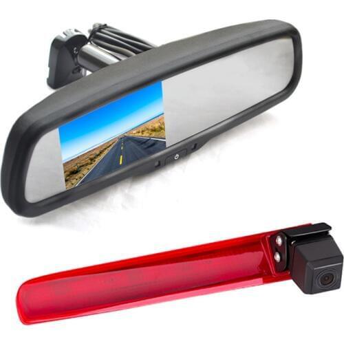 Vardsafe VS938R Reverse Camera & Replacement Rear View Mirror Monitor for Volkswagen Transporter T5 / T6 (with Twin Rear Doors)