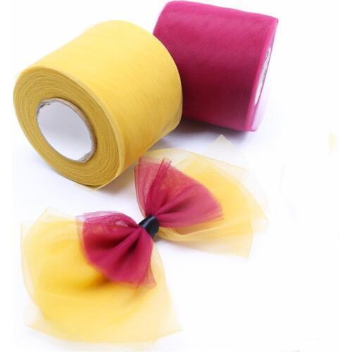 Kewgarden Gauze Voile Ribbons 7.5cm DIY Flower Hair Accessories Handmade Tape Webbing Wholesale 50 Yards