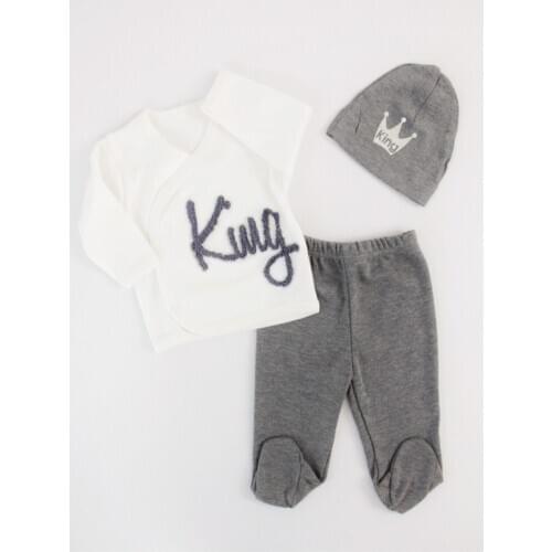 Baby boy Gray Ring 3 PCs Hospital Output