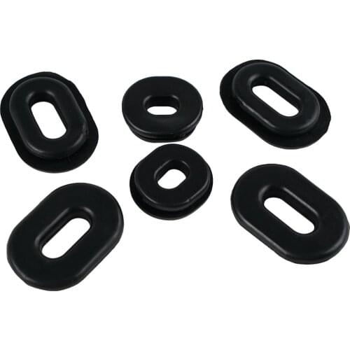 6pcs Side Cover Grommet Kit for Honda CB100K Super Sport 1971-72 CB125S 1973-82 Motorcycle Side Cover Grommet Set