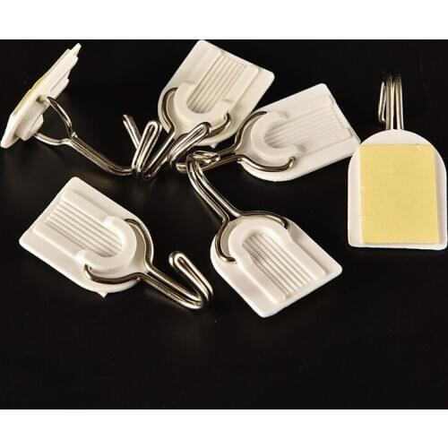6x Hot Sale Strong Adhesive Hook Wall Door Sticky Hanger Kitchen Bathroom