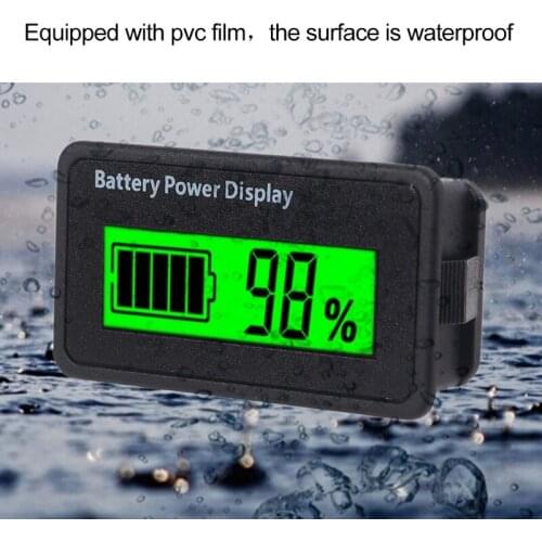 12V 24V 48V Battery Capacity Monitor Universal LCD Battery Voltmeter Display Drop Ship