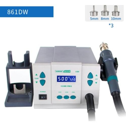Originale 1000W220/110V RAPIDA 861DW HeatGun Senza Piombo Stazione di Saldatura Ad Aria Calda Microcomputer Temperatura Stazione