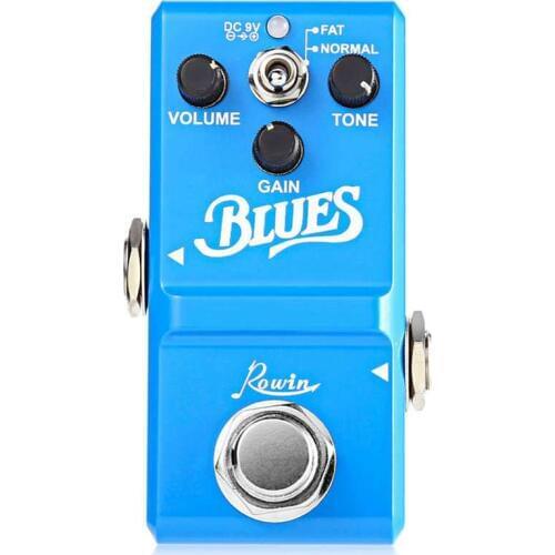 Rowin Guitar Effect Pedal Blues Style Overdrive Box Guitar Effect Pedal True Bypass Design Aluminum Alloy Housing