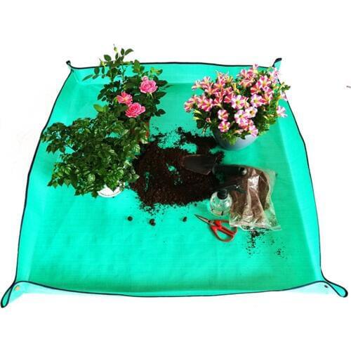 Mix Soil Flower Basin Gardening Pad Thicken Foldable Plant Change Transplanting Pot Reusable Land Mat Lock Waterproof Cushion