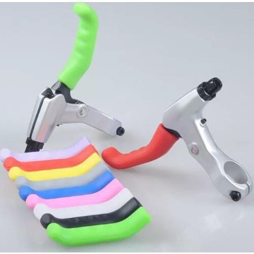 Silicone Bicycle Lever Grips Protectors Anti-Skid Bike Brake Lever Handle Sleeve MTB Bike Cycling Silicone Brake Cover ALS88
