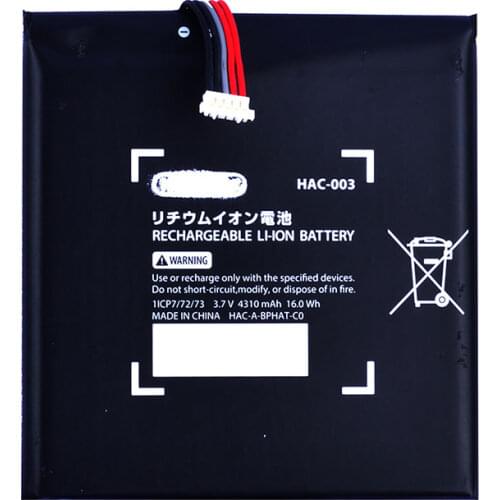 New HAC-003 Battery Replacement Charger Battery for Nintend Nitendo Switch Console 3.7V 4310mAh Batteries