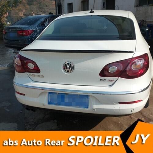 For Volkswagen CC Spoiler 2011-2016 CC spoiler High Quality ABS Material Car Rear Wing Primer Color Rear Spoiler