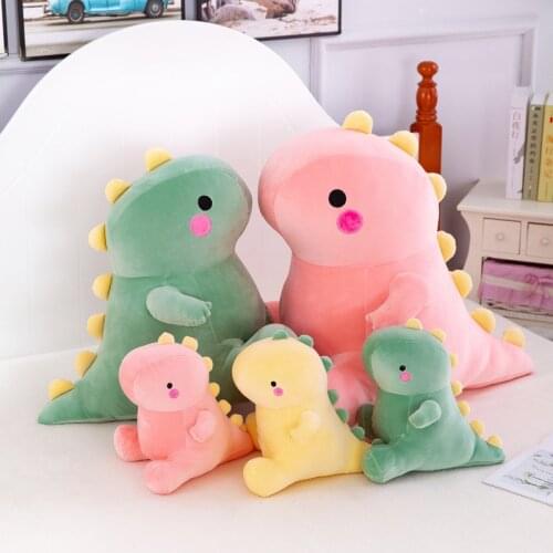 25-40cm Super Soft Lovely Dinosaur Plush Doll Cartoon Stuffed Animal Dino Toy for Kids Baby Hug Doll Sleep Pillow Home Decor
