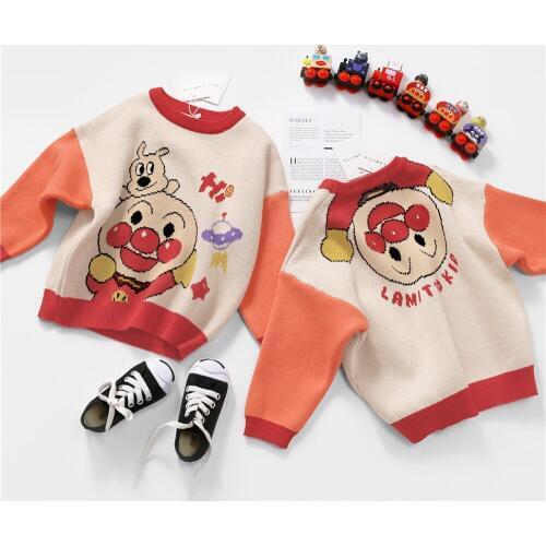 Tonytaobaby Autumn Winter Clothing New Baby Cartoon Cotton Sweater Long-sleeved Sweater Boys Sweaters Baby Girl Sweater