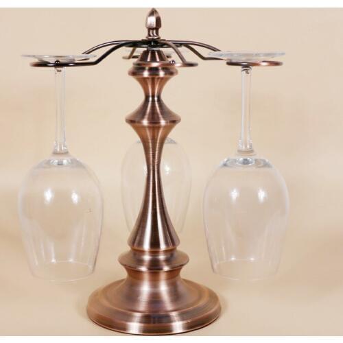 1PC metal frame utility mysterious tower hanging red wine cup rack Home Furnishing modern wine holder KI 2088