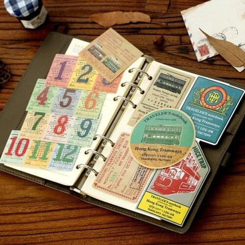 1pack/lot Japan ZAKKA Travel Diary DIY Multifunction seal paper sticker pack Gift seal flakes Office supplies material school