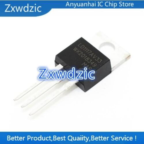 10PCS LD1117V33 TO-220 LD1117 3.3 LD1117AV33 TO220