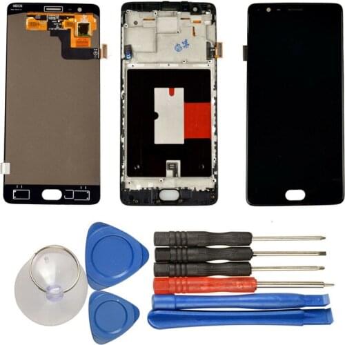 100% Original For Oneplus 3 A3000 A3003 LCD Screen and Digitizer Full Assembly With Tools For OnePlus 1+ 3 3T