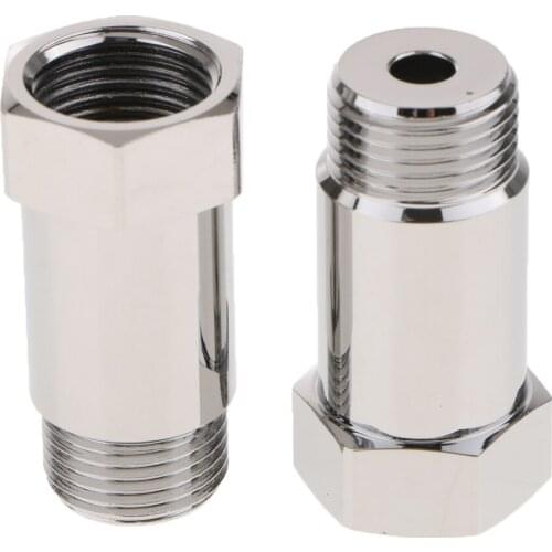 2 Pieces M18*1.5mm O2 Oxygen Sensor Exhaust Bung Adapter 45mm Length