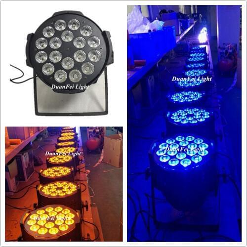 40lot 18x12 led rgbwa par light stage multi color dj lights led par 64 rgbwa uv