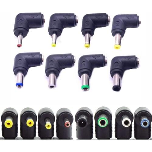 5.5x2.1mm DC Power Female Plug Jack Adapter 90 Degree Male 5.5x2.5mm 4.8x1.7mm 4.0x1.7mm 3.5x1.3mm 2.5x0.7mm 2.0x0.6mm