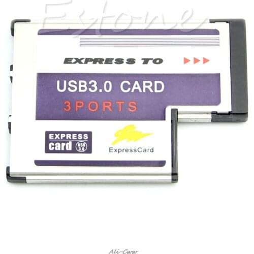 54mm Express Card 3 Port USB 3.0 Adapter Expresscard for Laptop FL1100 Chip Usb Hub