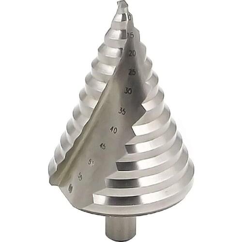 6-60mm Step drill Spiral Grooved Triangular Shank Center Drill Hole Cutter Core Woodworking tools