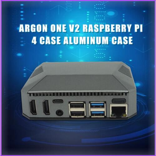 Argon ONE V2 Raspberry Pi 4 Case Aluminum Case for Raspberry Pi 4 Model B
