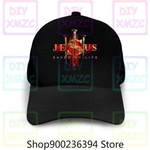 Jesus Save My Baseball Cap Life Christian Black Apparel Men Women Gift Black Cotton Hats
