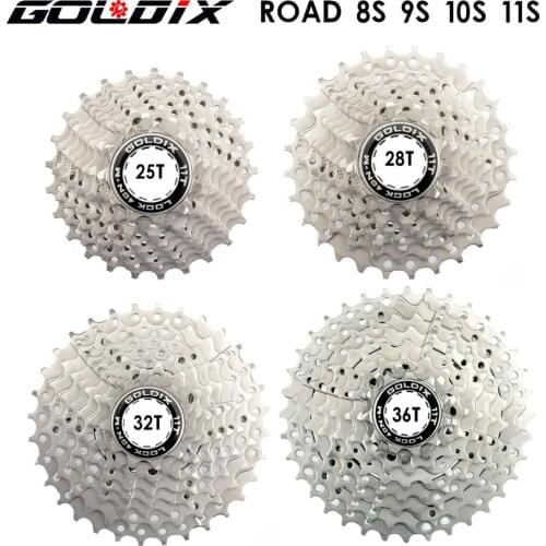 GOLDIX road bike flywheel 11-25/28/32/34/36T bicycle flywheel steel 8/9/10/11/12S gearbox flywheel for Shimano SRAM accessories