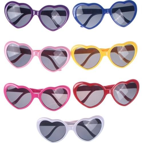 Korea Fashion Love Heart Shape Sunglasses for Kids Girls Lolita Sun Glasses Children Hot Trendy Funny