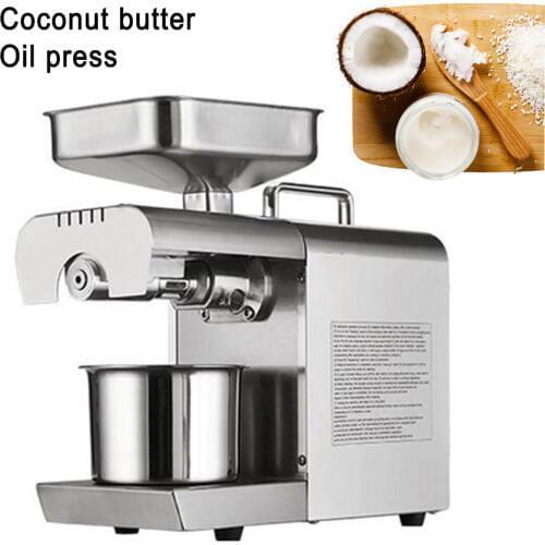 Best Price 220V Hot And Cold Home Oil Press Machine Peanut Soy Bean Cocoa Oil Press Machine High Oil Extraction Rate For Sale