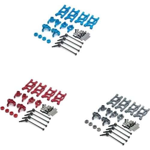 Metal Upgrade Parts Kit Suspension Arms Steering Knuckle For Wltoys 144001 124019 124018 LC Racing 1/14 RC Car