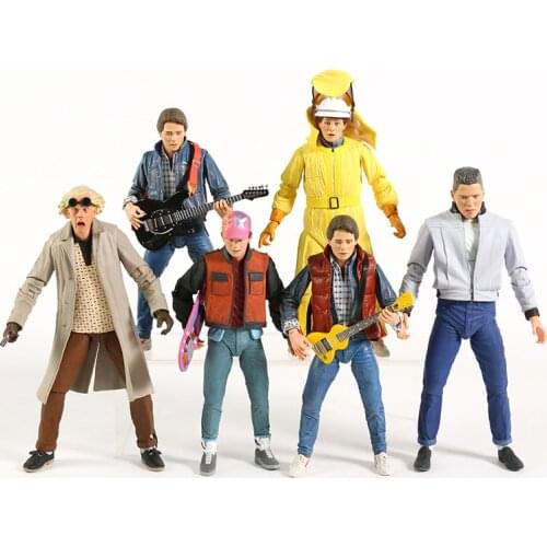 NECA Back to the Future Ultimate Marty McFly Doc Brown Biff Tannen 7" Scale Action Figure Collectible Model Toy