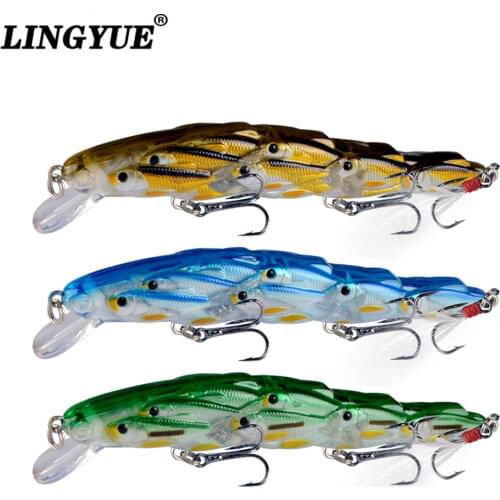 New Arrival Shoal Type Minnow Hard Baits 115mm 15.7g Fishing Lure 3pcs 4# Hooks Crankabaits 5 Colors Wobbler With Feather Hook