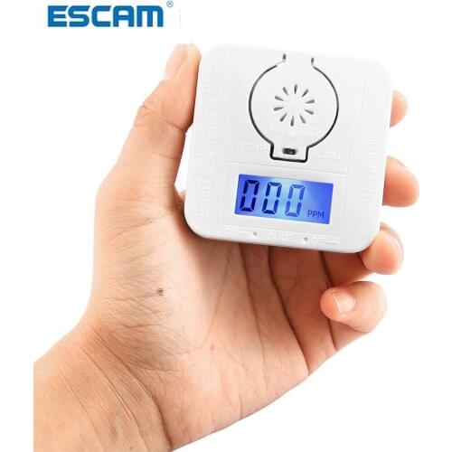 New-Co Carbon Monoxide Smoke Detector Alarm Poisoning Gas Warning Sensor Security Poisoning Alarm Lcd Photoelectric Detectors