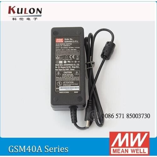 Original Meanwell GSM40A07-P1J 40W 7.5V 5.34A AC/DC high reliablity Green Medical Adaptor