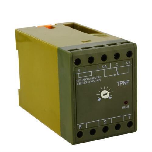 TPNF Time Relay 3 Phase 4 Wire Motor Leakage Phase Sequence Protection Protector Timer