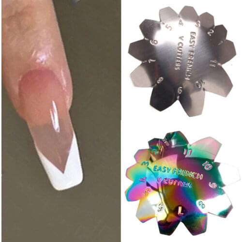 Pink /White Acrylic Nail Cutter Tool French tip cutter Single Tip Edge Metal Trimmer Nail Supplies For Professionals Practice