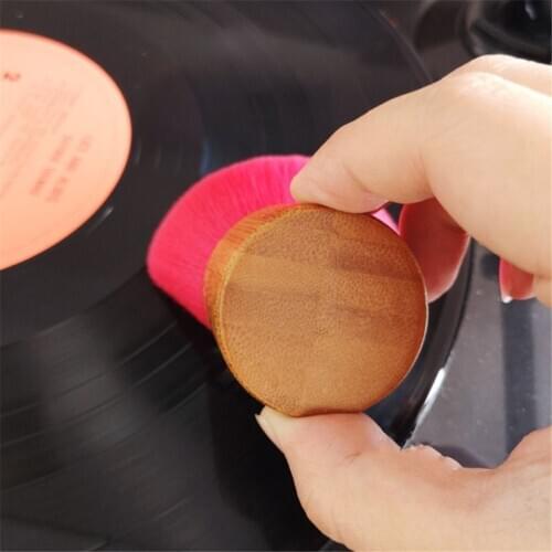 Wooden Handle Cleaning Brush Soft Brush Cleaner for Vinyl LP Player Accessories 270B
