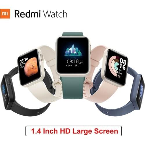 Xiaomi Redmi Smart Watch Wristband Heart Rate Sleep Monitor 5ATM Waterproof with NFC 35g 1.4-inch high-definition large screen