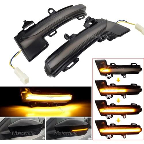 2 pieces Dynamic Turn Signal LED Light For Skoda Octavia Mk3 5E Side Wing Rearview Mirror Indicator Sequential Blinker