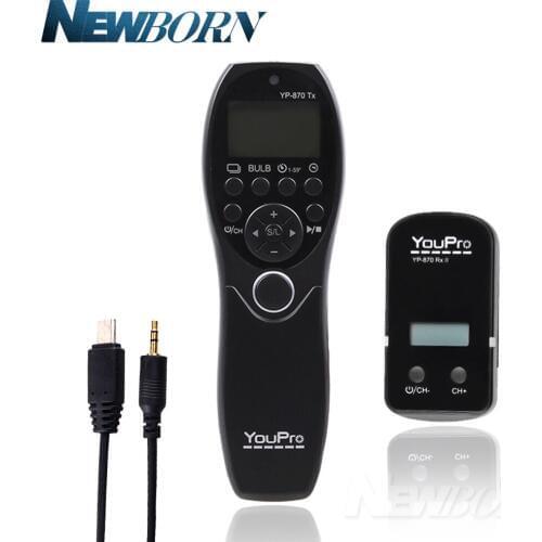 YouPro YP-870II S2 Wireless Shutter Timer Remote for Sony HX50 HX60 RX100II a58 NEX-3NL a6500 a6300 a6000 a5100 a5000 a3000