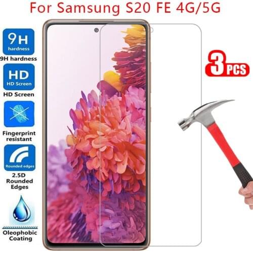Protective tempered glass for samsung s20 fe 5g screen protector on galaxy s20fe s 20 20s Fan Edition safety film samsun samsumg