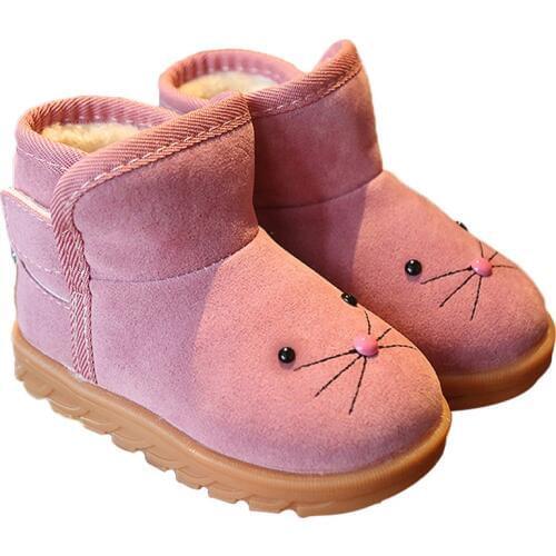 Winter Warm Baby Boots Cute Cartoon Baby Girl Boy Boots Non-Slip Snow Warm Kids Boots Infant Toddler Winter Shoes