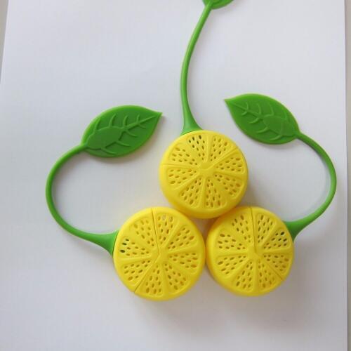 1PC Silicone Strawberry Lemon Design Loose Tea Leaf Strainer Bag Herbal Spice Infuser Filter Tools LB 331