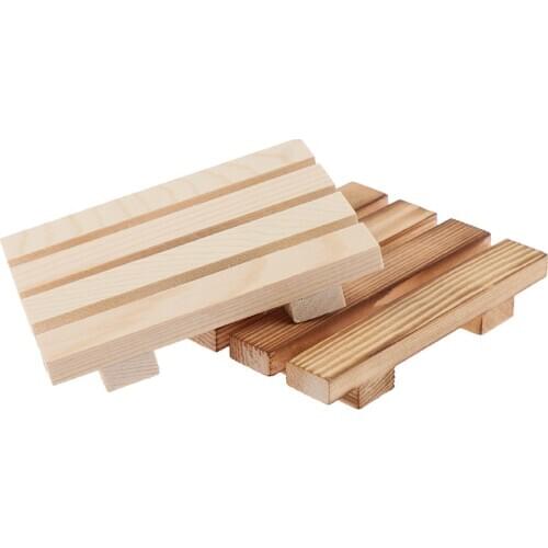 1Pcs Natural Wood Wooden Soap Dish Storage Tray Holder Bath Shower Plate Support Tray Shower Plate Wash Soap Bath