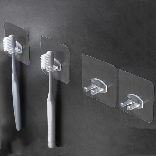 1PC Plastic Toothbrush Holder Toothpaste Storage Rack Shaver Tooth Brush Dispenser Bathroom Organizer Accessories Tools@2