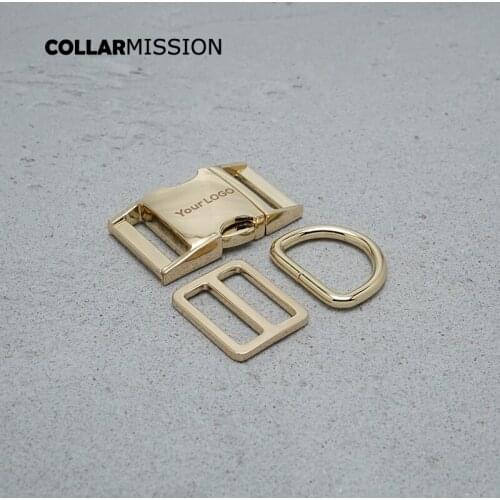 100pcs/lot Engraving (metal buckle+Tri-Glid+D ring)DIY accessory 15mm environmental plated metal buckle ziny alloy 8 colours