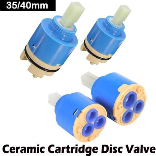 35/40mm Ceramic Disc Cartridge Faucet Thermostatic Cartridge Valve Water Mixer Tap Faucet Replace Part Ceramic Cartridge