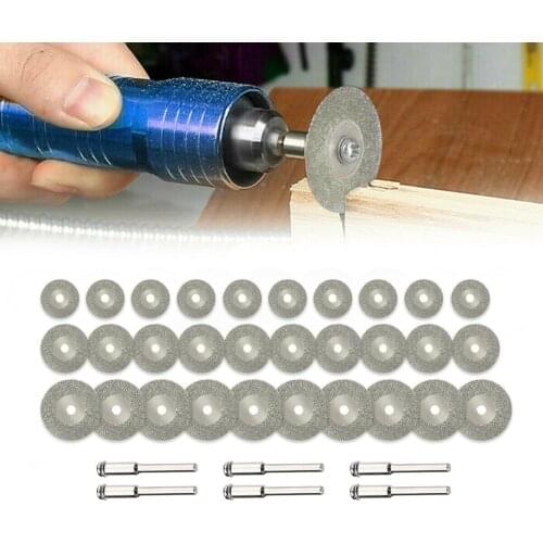 36PCS Diamond Cutting Wheel Sawing Bladinges Cut-off Discs Set for Dremel Rotary Tool