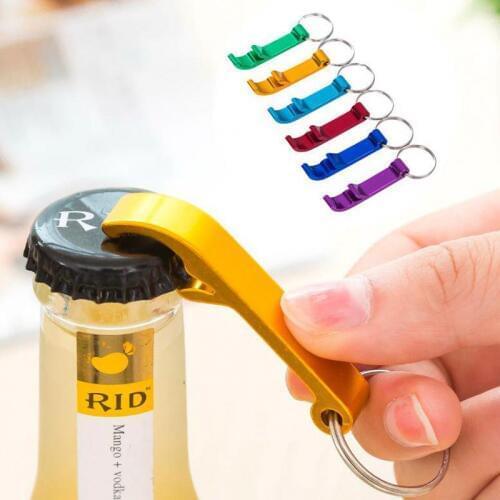 5pcs Creative Multifunction Key Beer Bottle Opener Stainless Steel Beer Opener Wine Opener Keychain Kitchen Dining Bar Tool